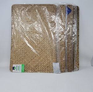 Lot of 5 - Top Paw Taupe Seaweed Pet Placemats